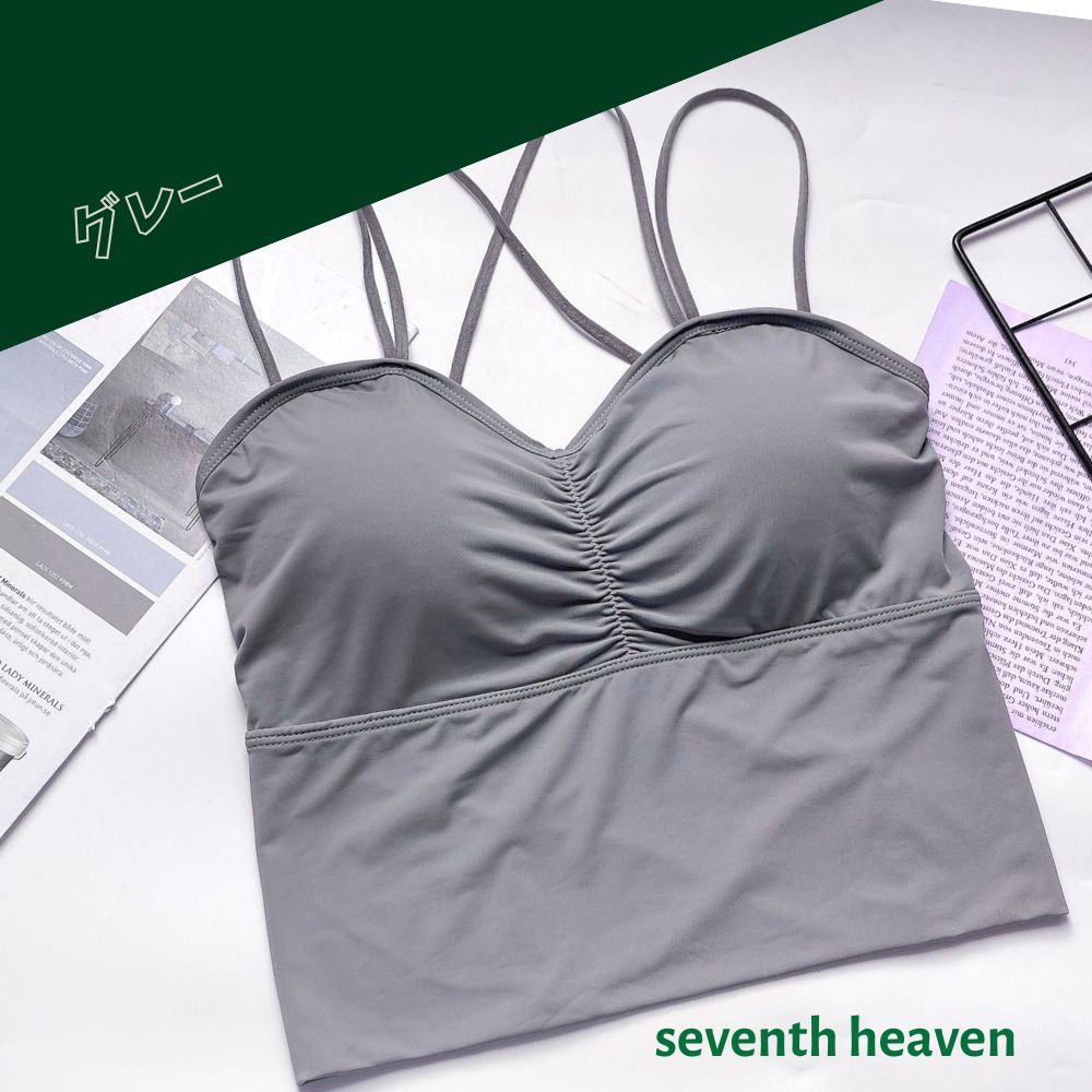 キャミソール 背中みせ クロスストラップ サラサラ ヨガウエア セクシーランジェリー