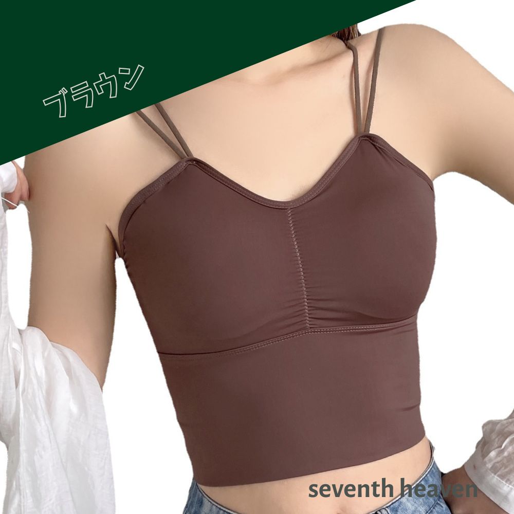 キャミソール 背中みせ クロスストラップ サラサラ ヨガウエア セクシーランジェリー